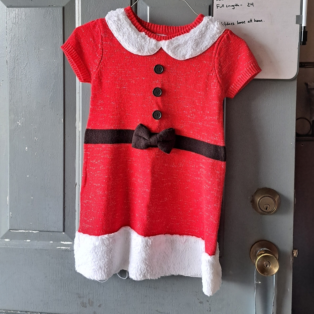 Holiday Time Christmas Dress Kids sz S/CH 6/6×